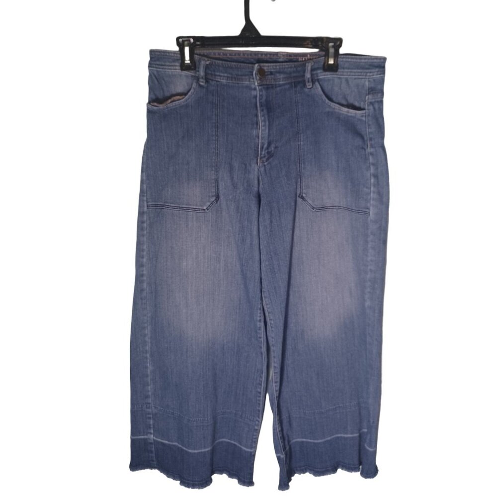 SOHO Jeans Womens 10 Culotte Wide Leg Relaxed Baggy Stretch High Waist Comfort